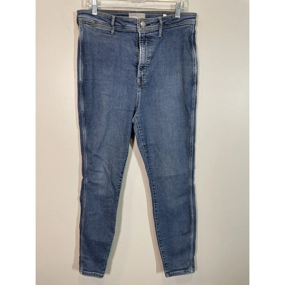 Everlane The Way High-Rise Ankle Skinny Jeans Size‎ 33 Women's Blue Denim